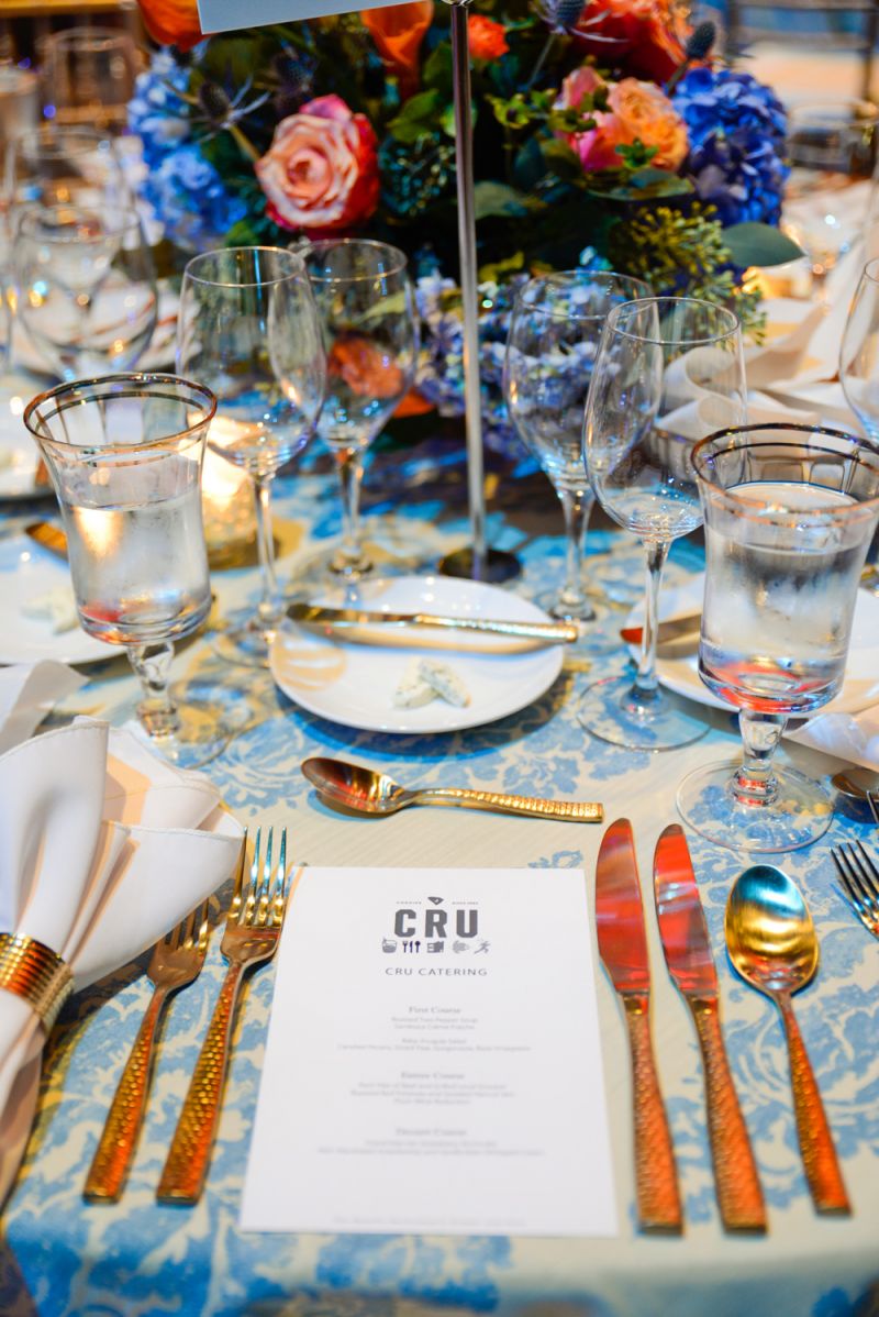Cru Catering served guests a delicious meal to complete the night.
