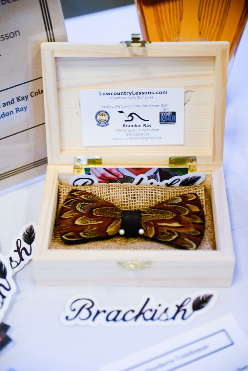 A local favorite, Brackish Bowties were available for bidding during the silent auction.