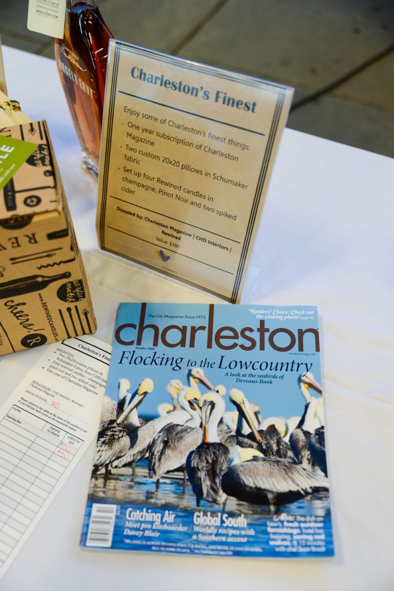 Guests could bid to win a one-year subscription to Charleston Magazine.