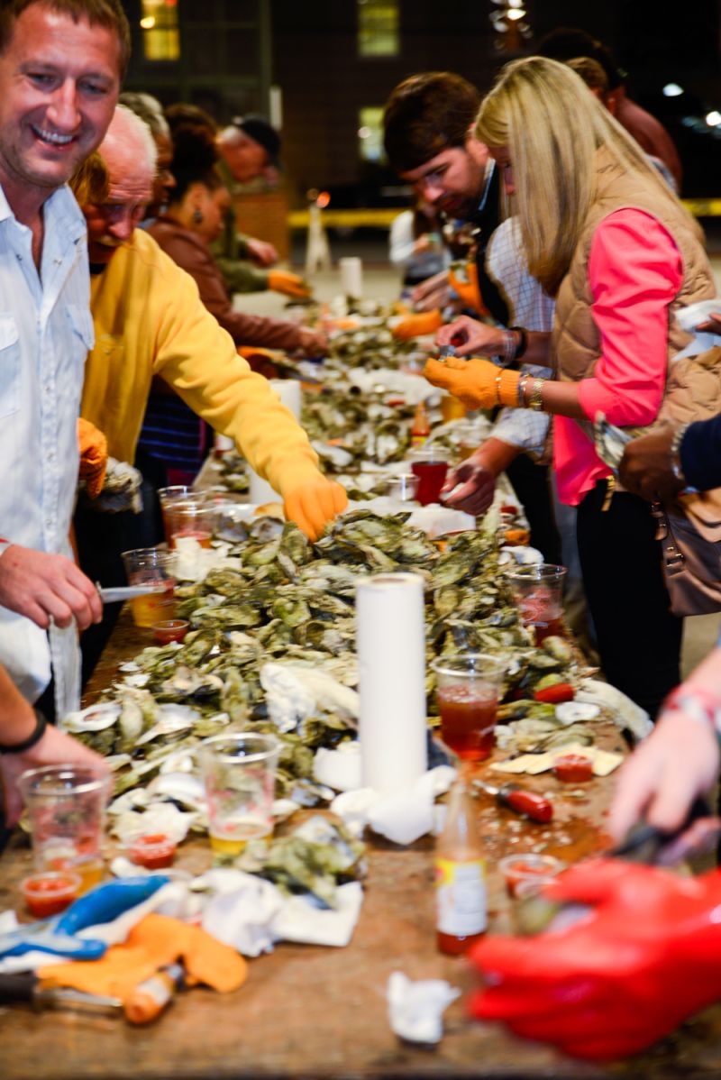 Attendees enjoyed the scrumptious seafood.