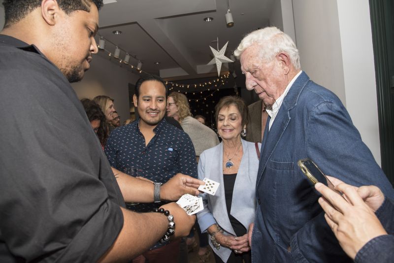 A magician was on hand to dazzle guests with slight-of-hand tricks.