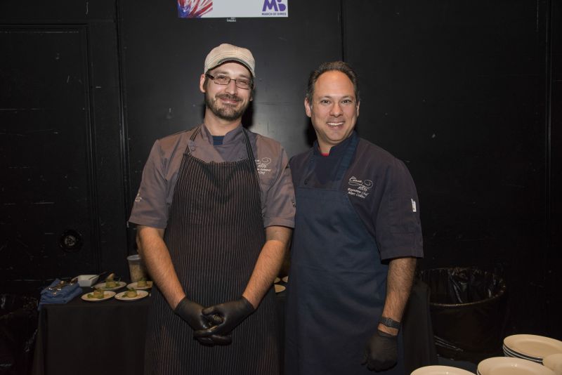 Circa 1886&#039;s Chef Marc Collins on right standing by a member of the restaurant&#039;s team