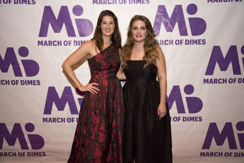 March of Dimes Executive Director Erin Herrmann and Development Specialist Audrey Flores