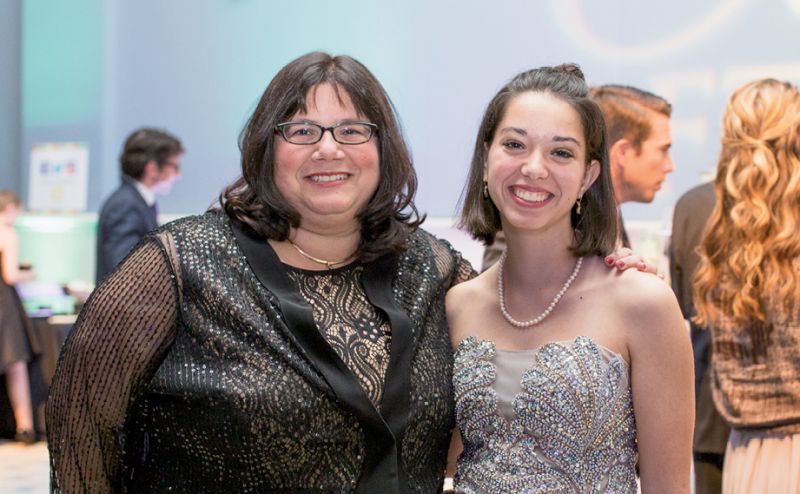 Dr. Jackie Kraveka with her daughter, Emily Barros