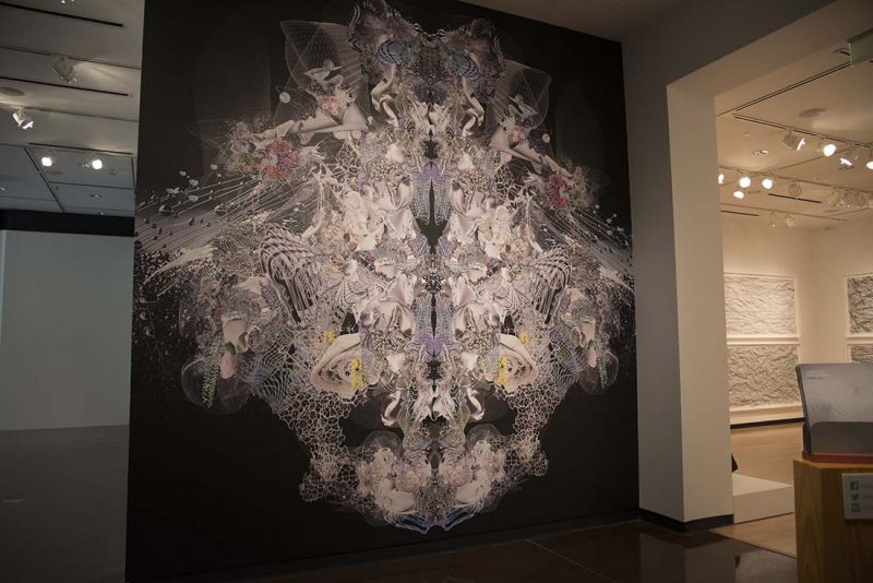 This stunningly complex piece greeted guests as they entered the gallery.