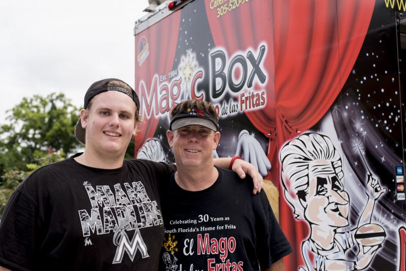 Ryan and Barry Hennessey dolled out Cuban food from the El Mago de Las Fritas Magic Box food truck.