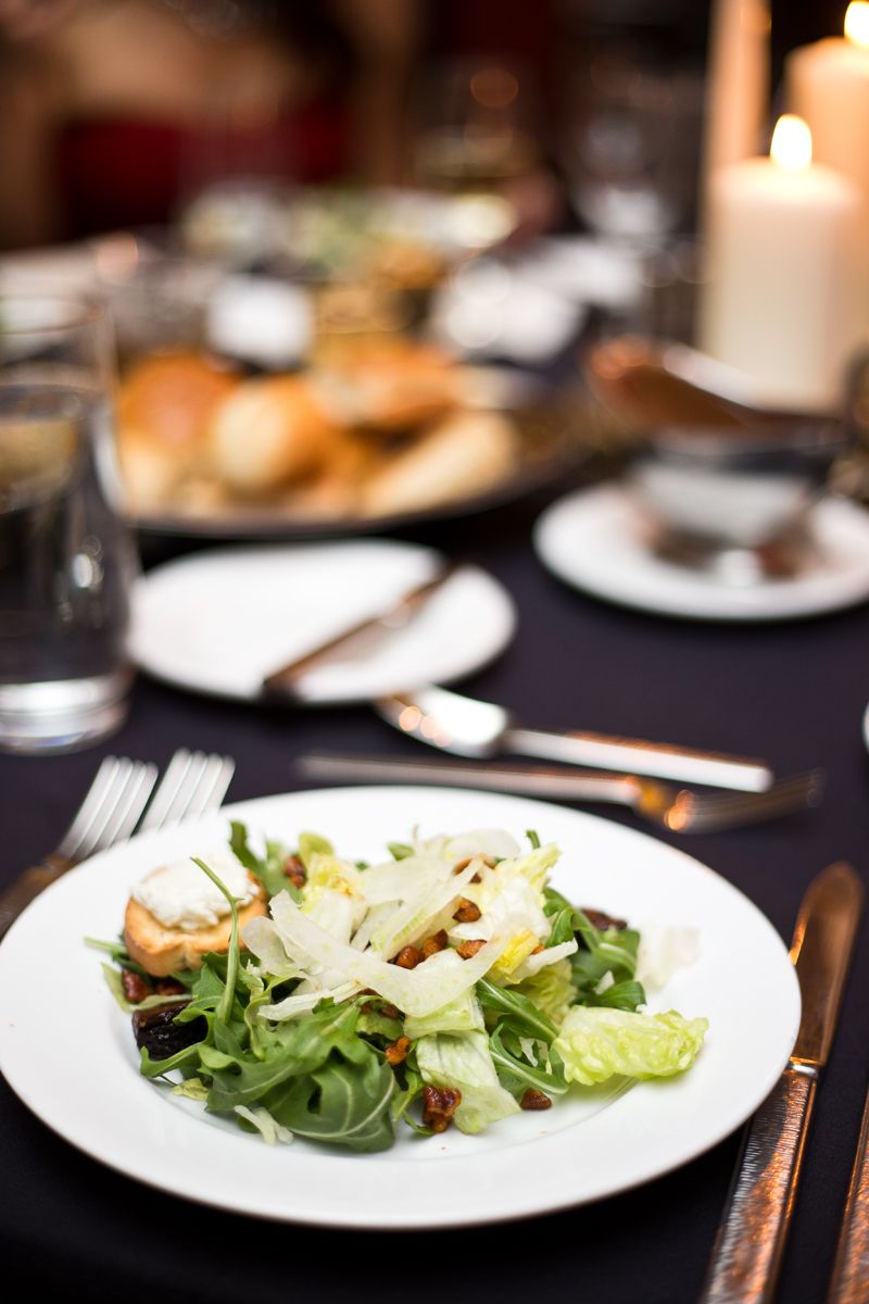 Arugula &amp; fig salad with port wine vinaigrette