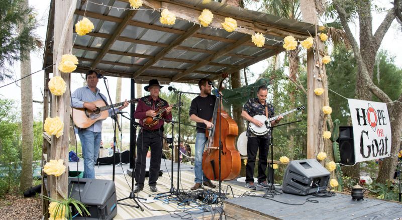 The Southern Flavor Bluegrass Band cranked out twangy tunes.
