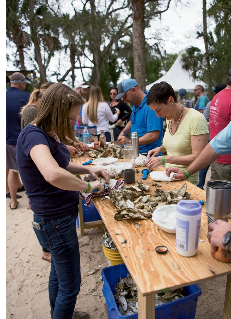 At the event, attendees shucked 33 bushels of  oysters—the most in eight years.