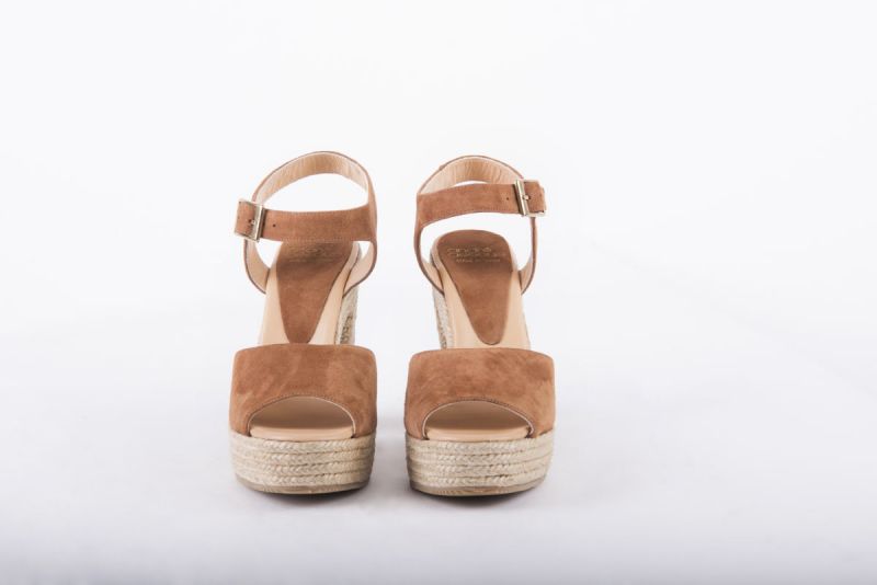 Andre Assous “Sasha Suede Rope Heel” in brown, $259 at Gwynn’s of Mount Pleasant