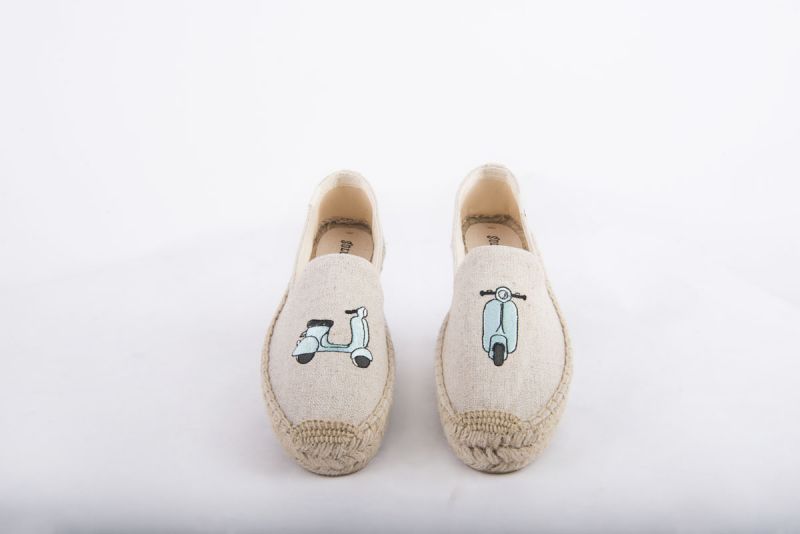 Soludos “Scooter” embroidered platform espadrille in sand, $75 at Shoes on King