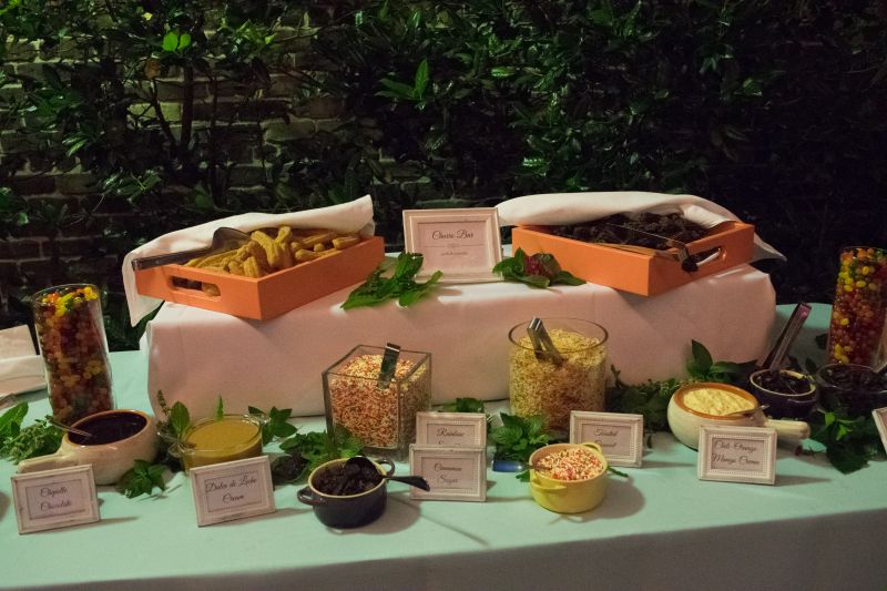The churro bar starred among the evening’s culinary offerings.