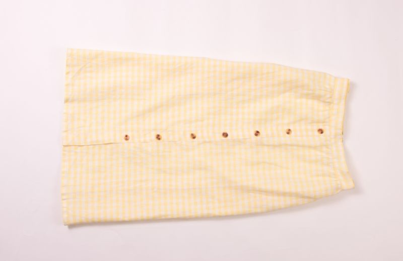 Faithfull the Brand “Seine” skirt in “hello yellow,” $165 at Beckett Boutique