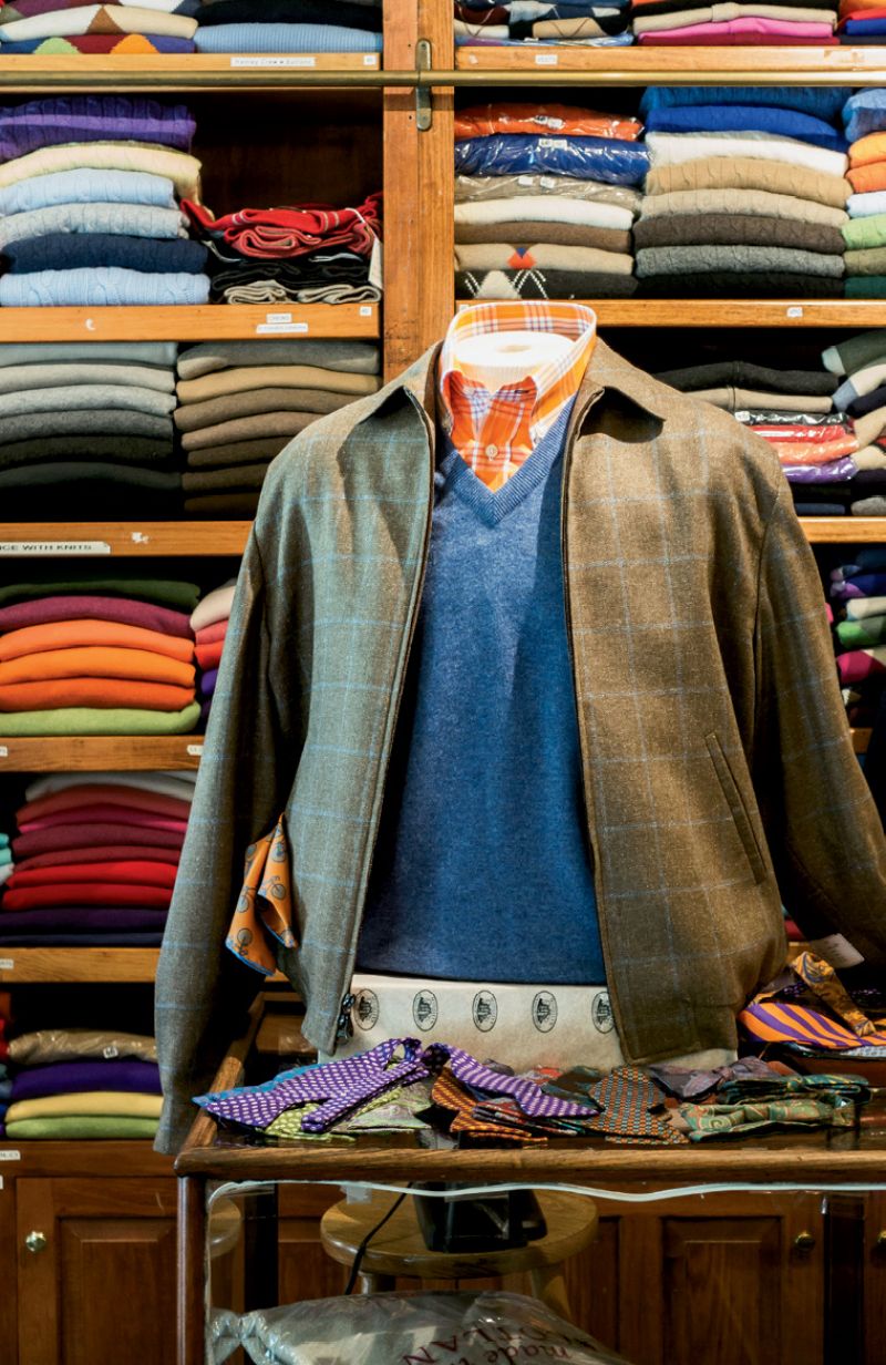 A trove of sweaters at McCulley’s Scottish Cashmere