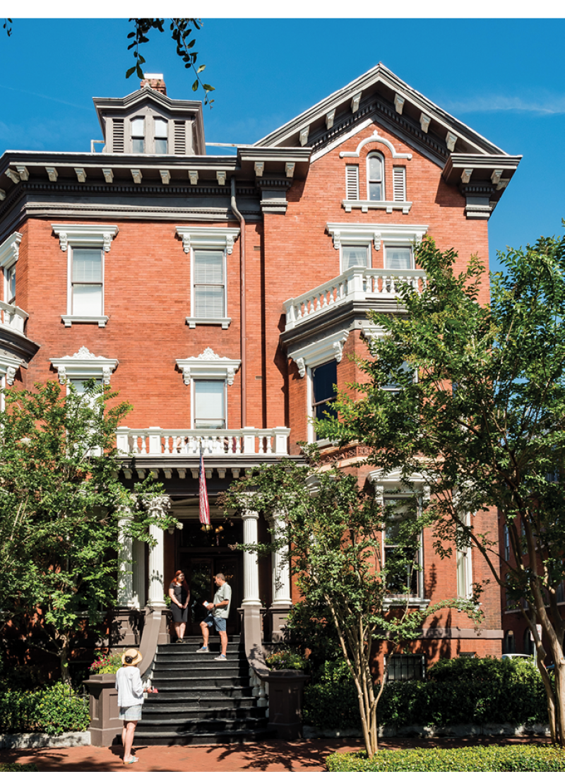 The romantic Kehoe House, a circa-1890s residence-turned-inn on Columbia Square