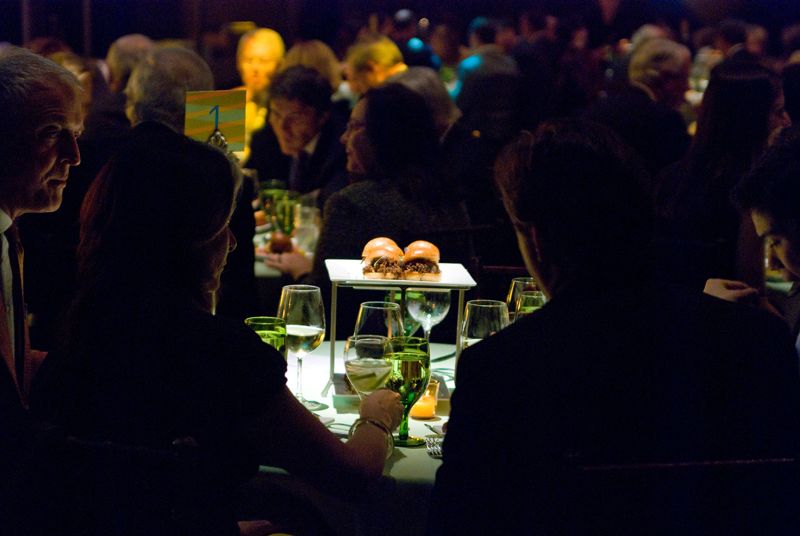 Guests enjoyed seated tapas during the live auction
