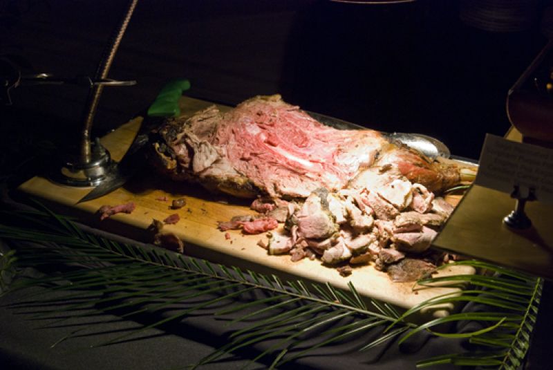 Guests devoured the sage marinated lamb.