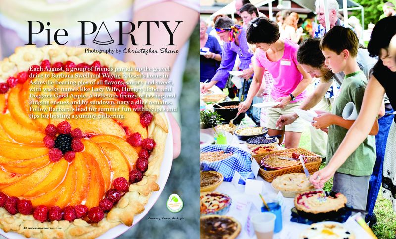 “Pie Party,” WNC magazine, August 2012