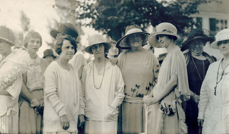 Anita (second from left) at a women’s rights conference in Lake Placid, New York, circa 1920.