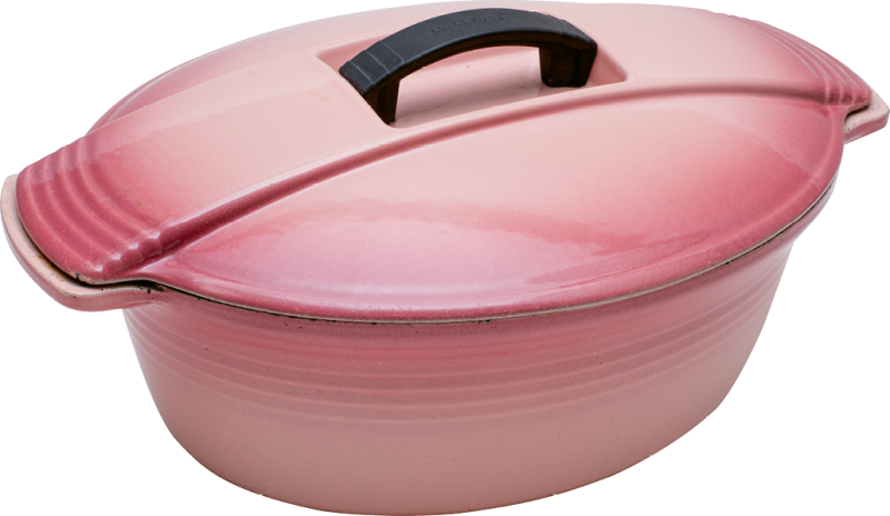Oval Dutch oven from the 1988 ”Futura” range created in collaboration with French actor Jean-Louis Barrault