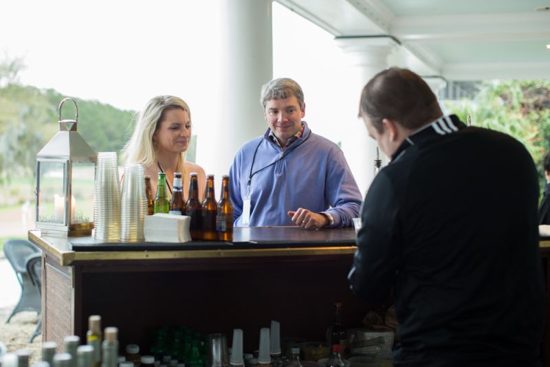 The VIP bar offered beer, liquor, and wine.