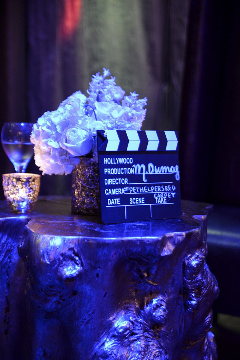 The decorations were stunning with glitzy, Hollywood glamour.