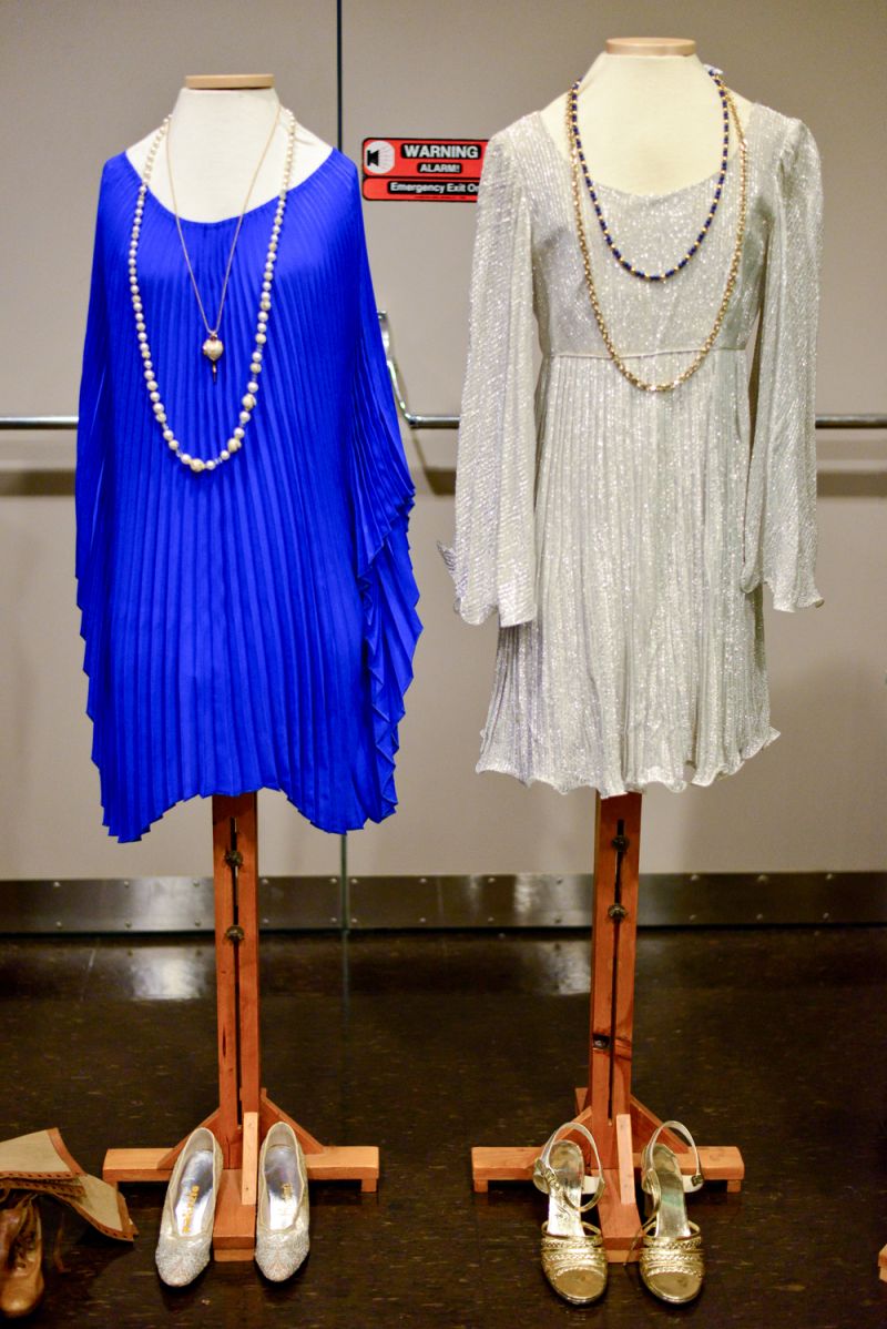 Various vintage styles were represented on mannequins.