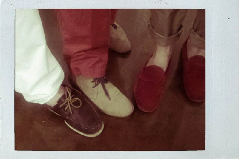 The boys and their shoes- Scott, Jeffery, and William.