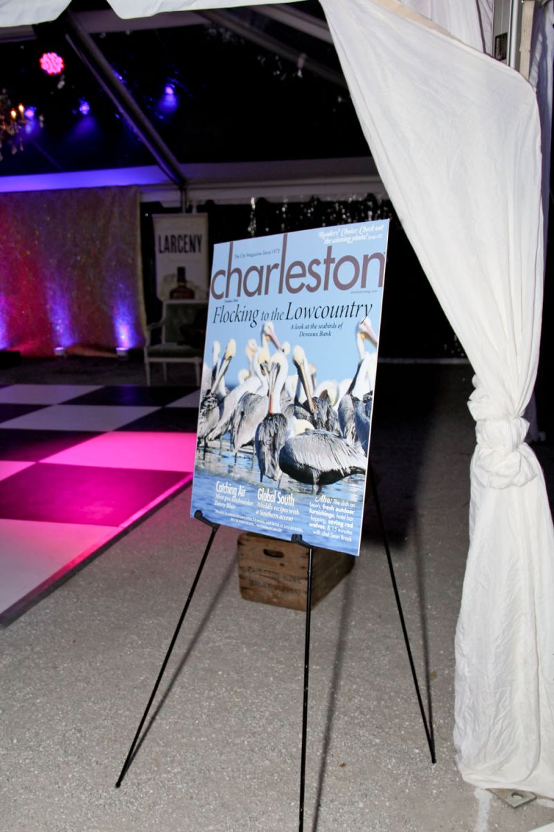 Charleston Magazine was one of the sponsors for the evening, among many others