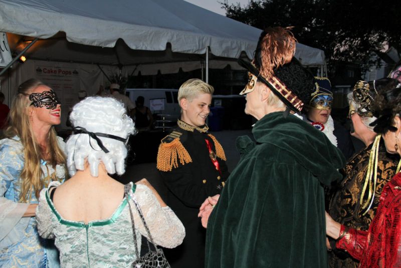 Guests enjoyed mingling with other masked guests