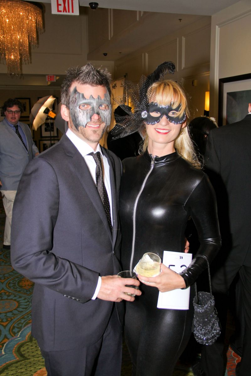 Darrell Leapheart as Batman and Becky Leapheart as Catwoman