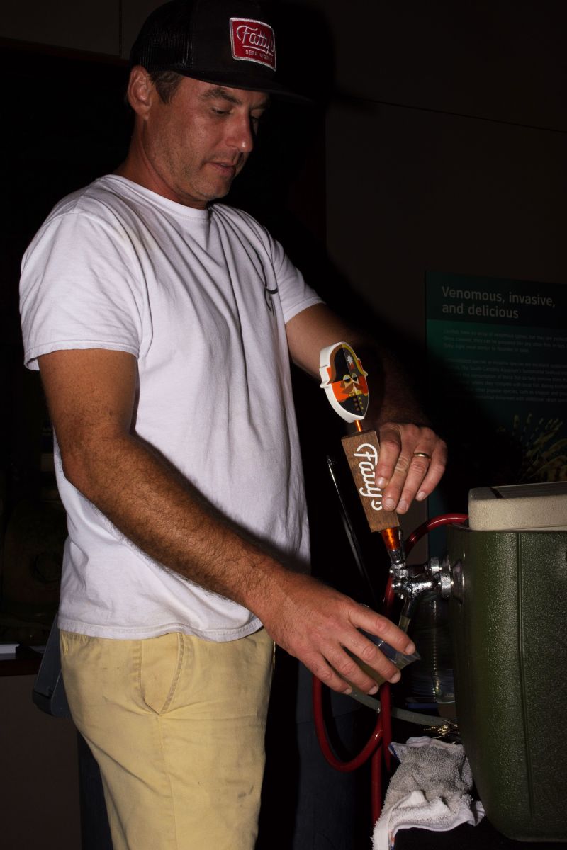 David Mclain manned the tap for Fatty&#039;s Beer Works