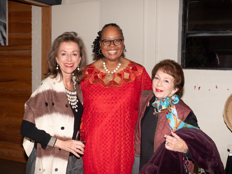 Sophia Institute founder Carolyn Rivers, Barbara Nwokike, and Ellen Dressler Moryl during the 2023 Lighting the Way to an Awakened World soiree.
