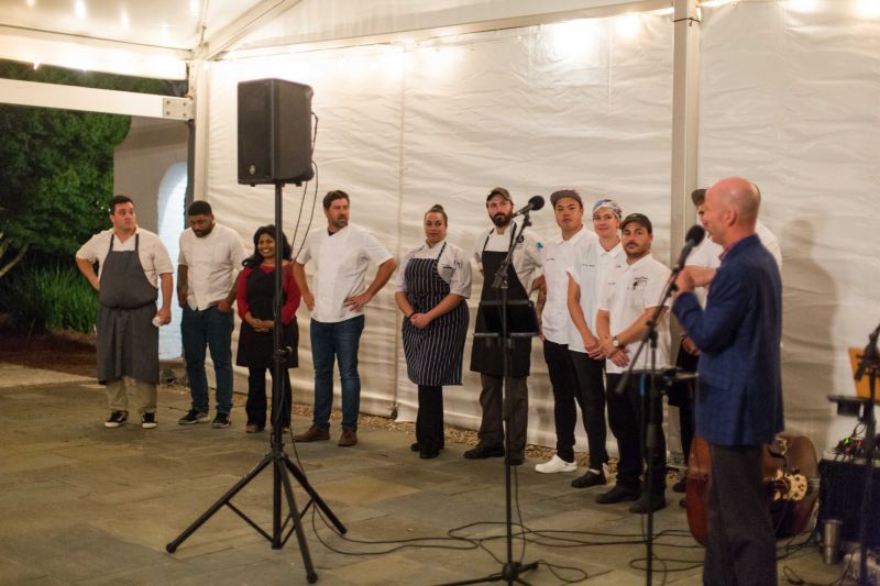 All of the chefs who participated were honored during the event.