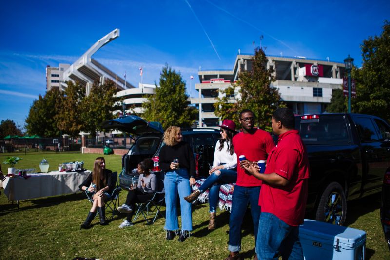 Tailgate fun at Williams Brice Stadium - photo by Forrest Clonts