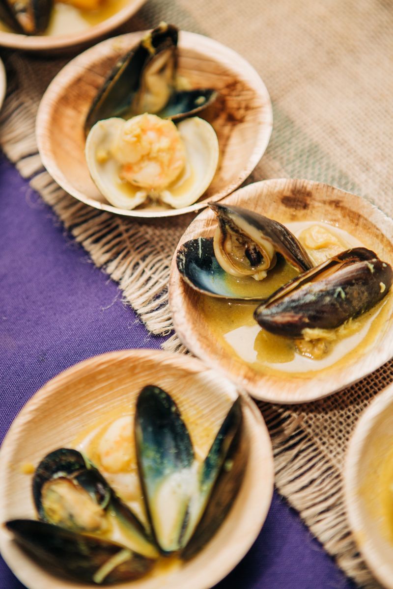 Mussels and clams made for the ideal party snack