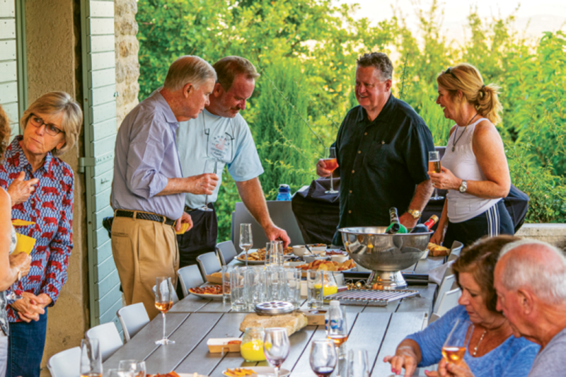 A champagne welcome with Chef Bob