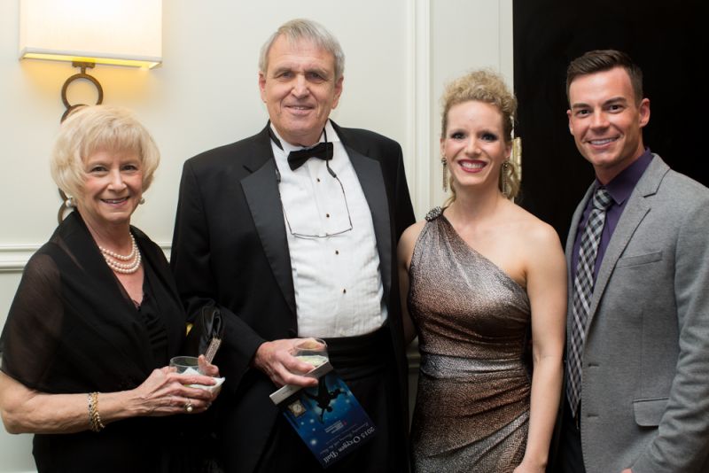 Jackie and Bob Kohn with dancers Alexa Thacker and Marshall Morris