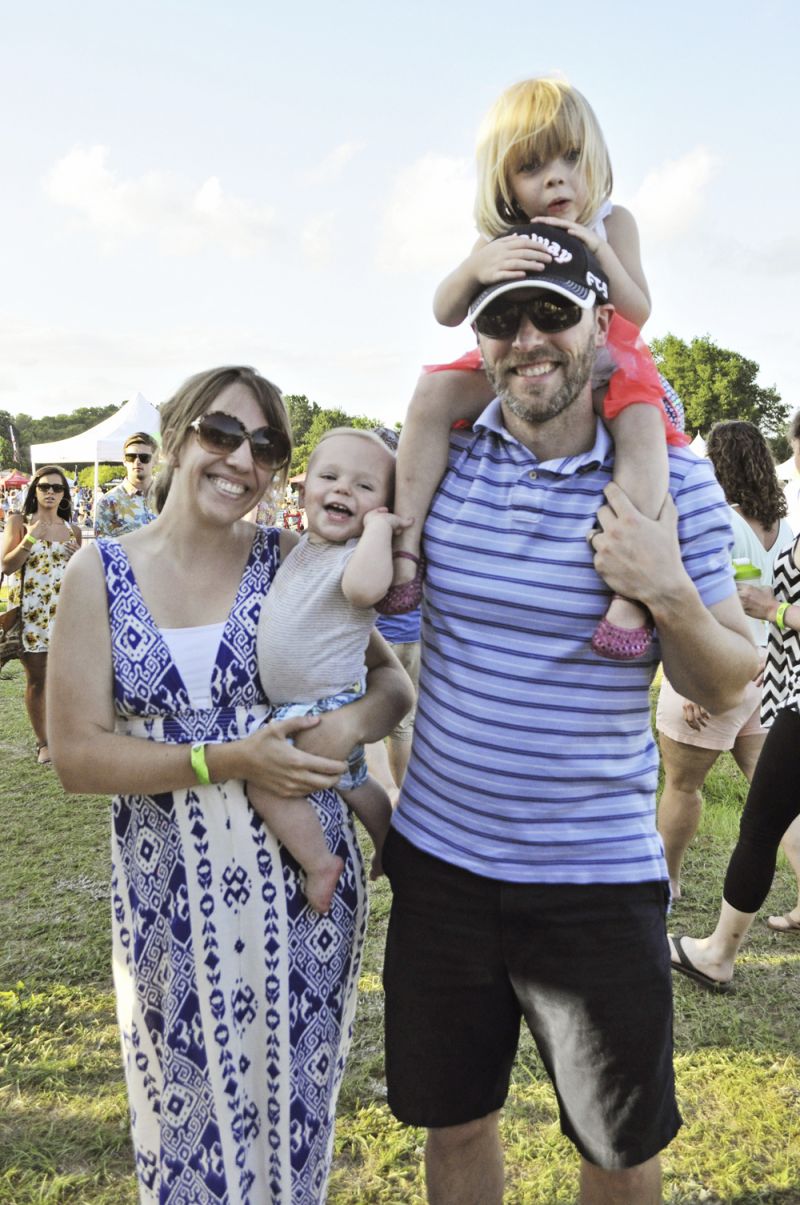 Sarah and Brad Bodkin with their son Parker and daughter Leila.