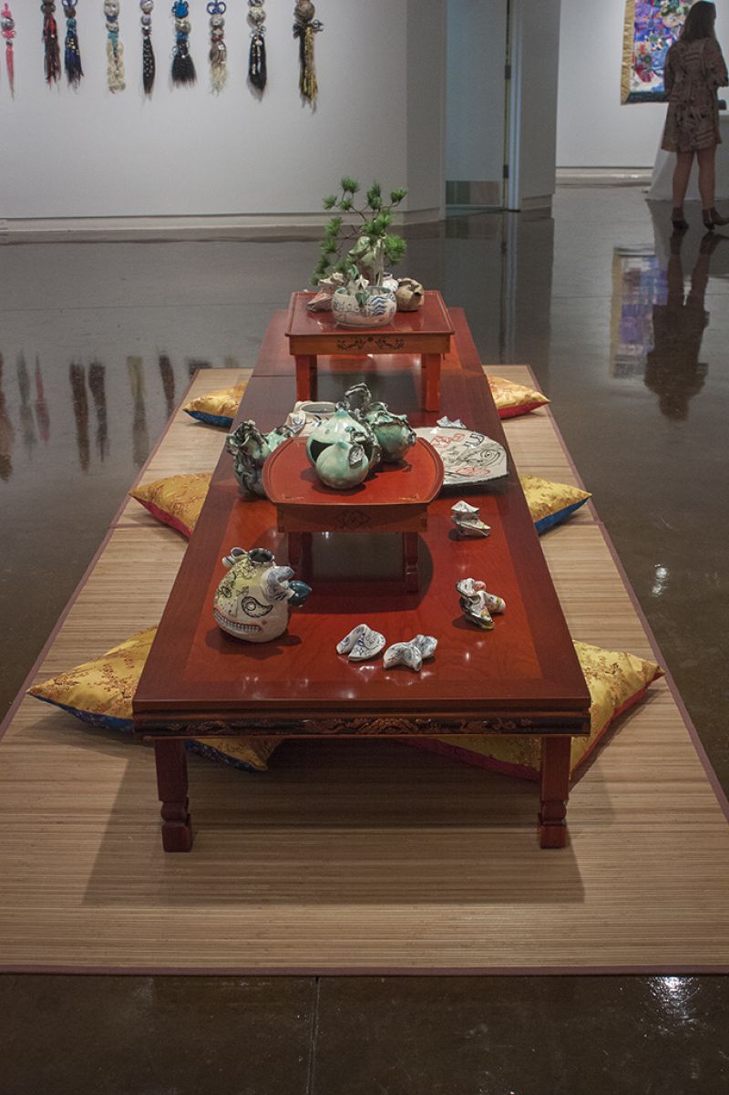 The Jiha Moon exhibit exuded a sense of oriental elegance
