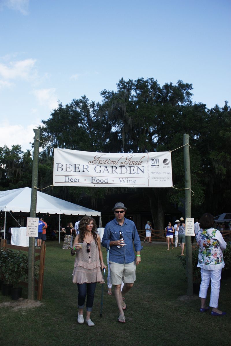 The beer garden served up suds from local breweries.