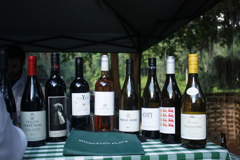 Festival-goers had their choice of a wide variety of white and red wines and bottled beers.
