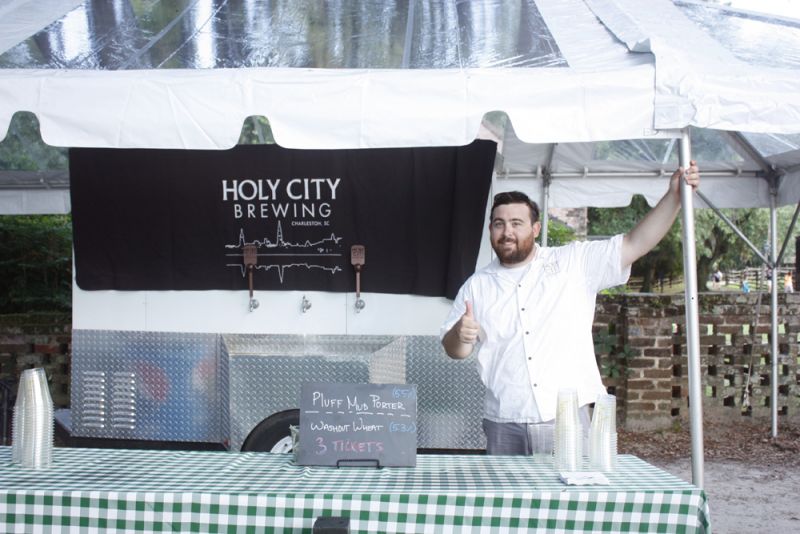 JT Stellmach served up beers from Holy City Brewery.