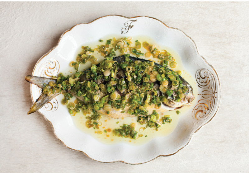 On the Menu: Marhefka’s catch determines the menus at many top local restaurants: grilled pompano with ginger-scallion sauce at Chubby Fish