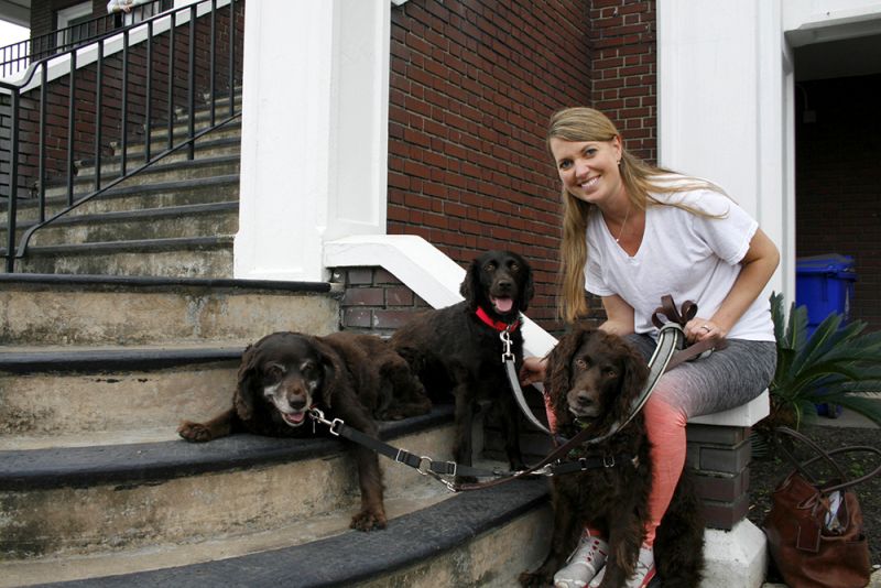 Diana Boykin and her canine crew