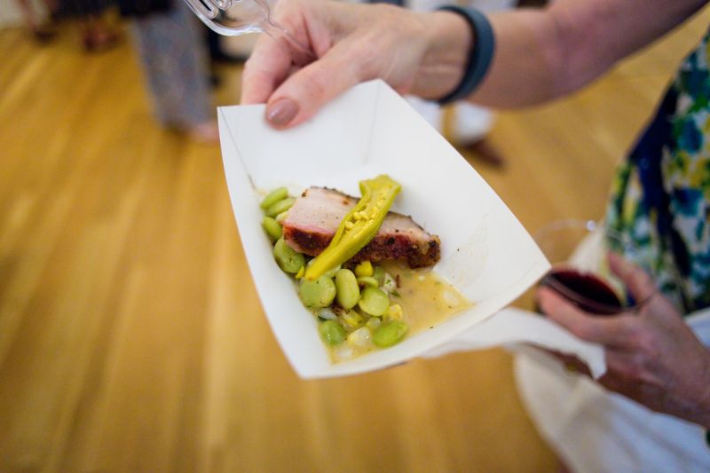 Cypress presented guests with a Lowcountry favorite—smoked pork belly served over sweet succotash and topped with pickled okra.