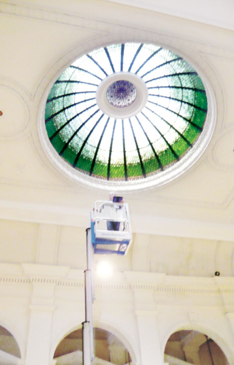 Last August, Jeff Daly and his team inspected the 108-year-old dome.