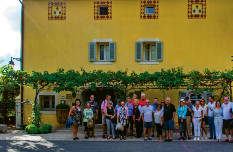 Chef Waggoner and friends pause for a group shot at the hotel.