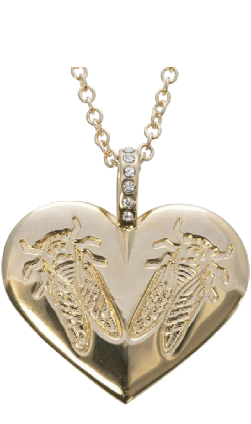 The Goldbug Collection&#039;s &quot;Lovebug Heart Pendant&quot;