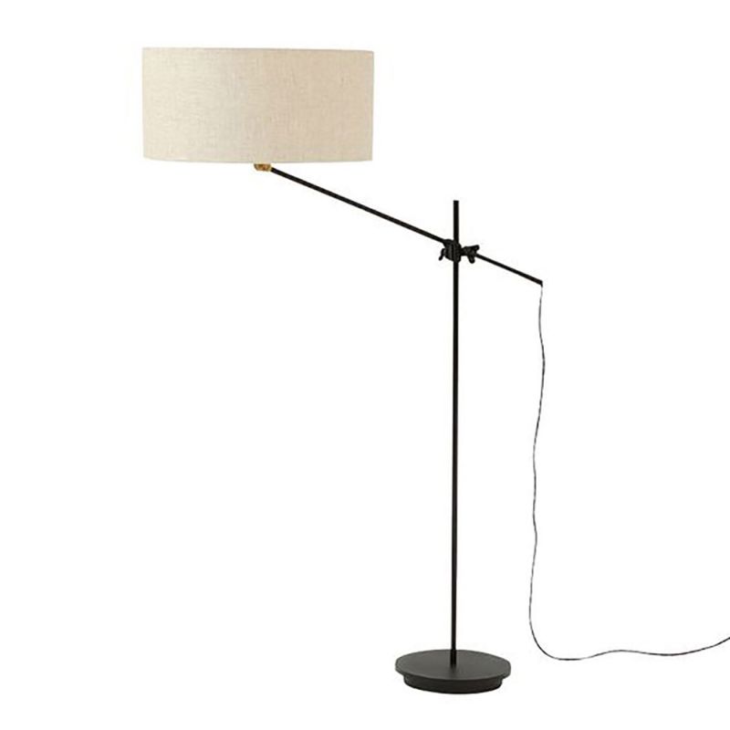 Workstead floor lamp (cast-iron, steel, and brass with linen shade), $750 at The Commons